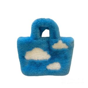 Fluffy Cloud Bag in Blue